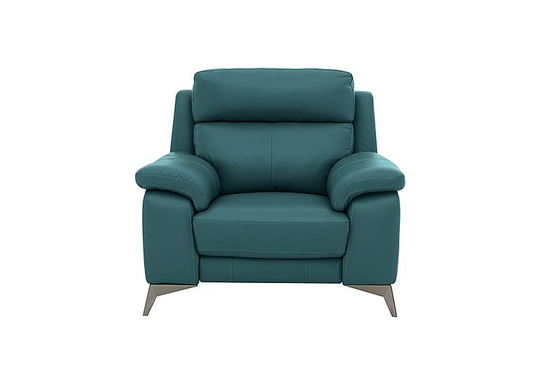 Missouri Leather Power Recliner Armchair - Green- World of Leather