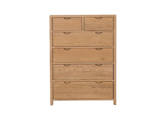 Ercol - Bosco 6 Drawer Tall Wide Chest - Brown