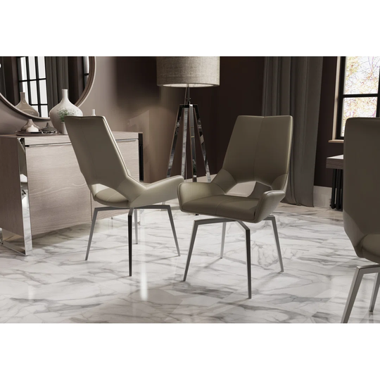 Swivel Dining Chair Taupe