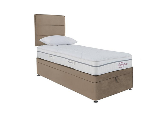 Sleepeezee - Memory Touch Ortho End-lift Ottoman Divan Set - Single - Beige
