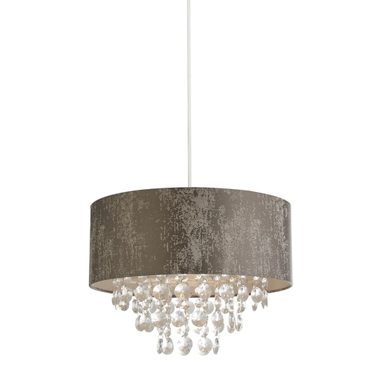 Coso 1 - Light Crystal Drum Pendant