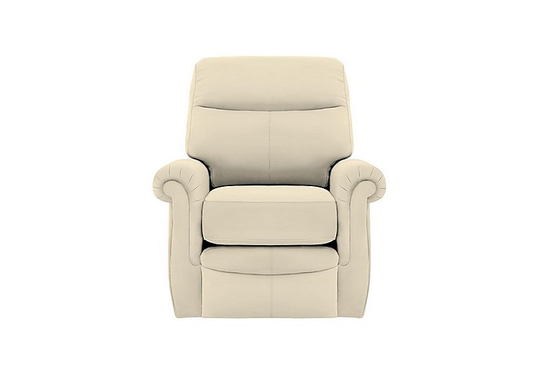 G Plan - Avon Leather Recliner Armchair - Cream