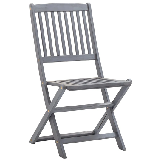 Angelite Folding Outdoor Chairs 6 Pcs Solid Acacia Wood