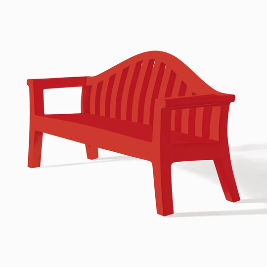 Braheem Resin Traditional Bench