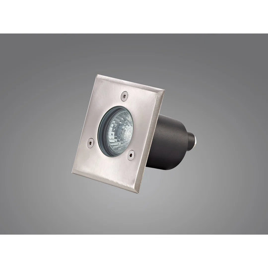Benecia GU10 Square Inground Light, Stainless Steel 316L, IP67, Cut Out: 68Mm