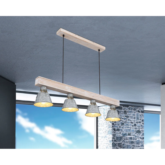 Desroches 4 - Light Kitchen Island Linear Pendant