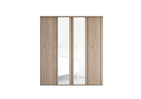 Wiemann - Oxford 4 Door Hinged Wardrobe with Mirrors