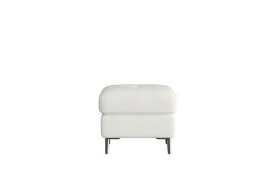 Nicoletti - Maldini Leather Footstool - White