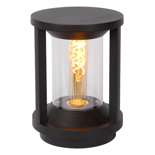Cadix Black 22" H Pier Mount Light