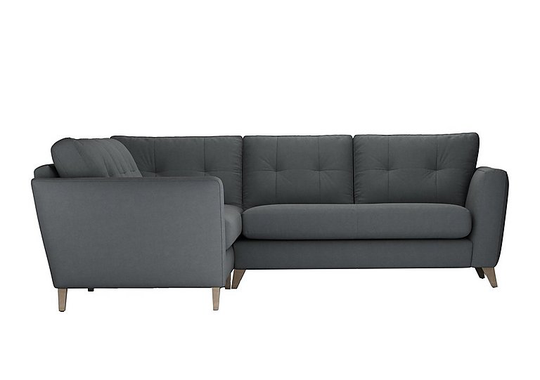 The Lounge Co. - Hermione Fabric Corner Sofa - Grey