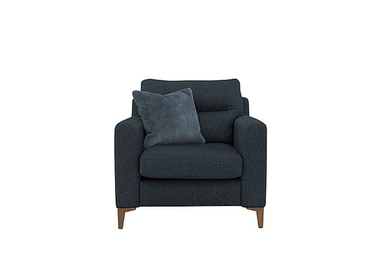 Uniqa Fabric Armchair - Blue
