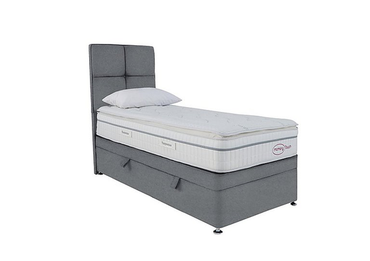 Sleepeezee - Memory Touch 2800 Side-lift Ottoman Divan Set - Single - Grey