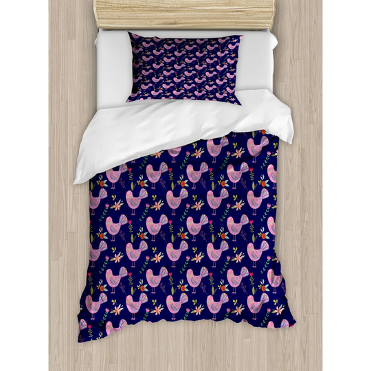 Rudolph Purple 100% Brushed Microfibre Duvet Cover Set