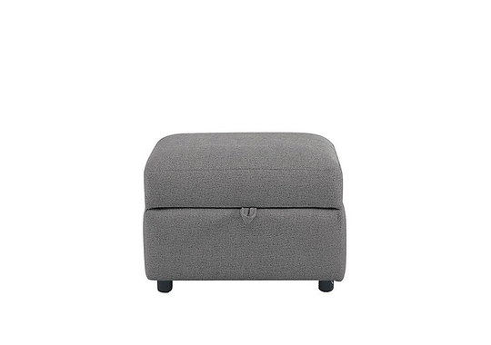 Uniqa Fabric Storage Stool - Grey