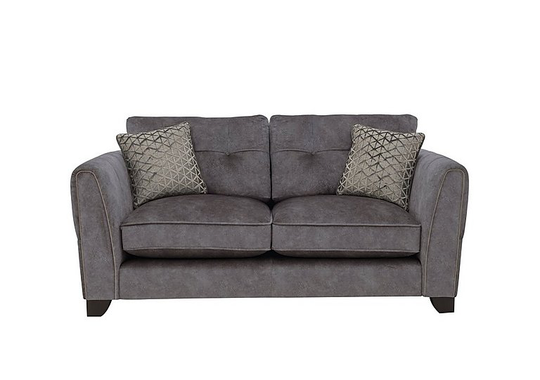 Ariana 2 Seater Fabric Classic Back Sofa - Grey