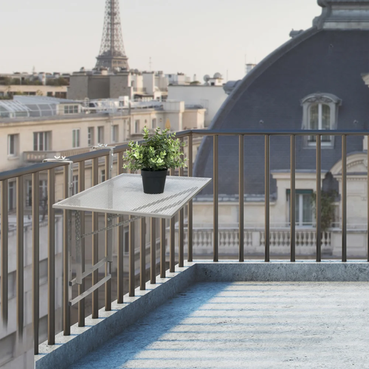 Mineville Folding Iron Balcony Table