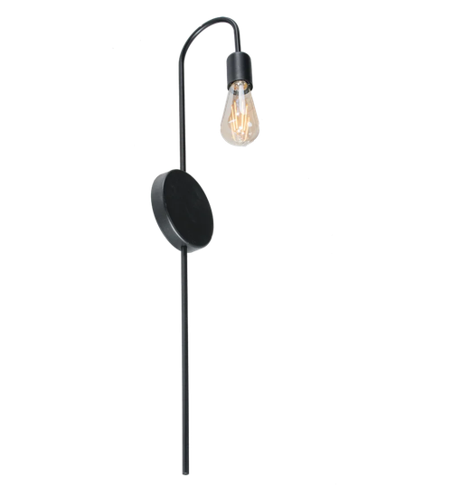 Hinds 1 - Light Black Armed Sconce
