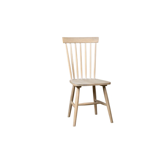 Jesterville Solid Wood Windsor Back Side Chair in White