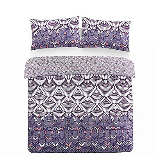 NightComfort's Cotton Blend Duvet Cover Set With Pillowcases