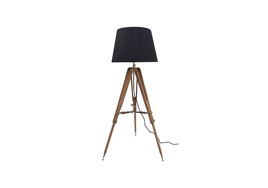 Wooden Tripod Floor Lamp