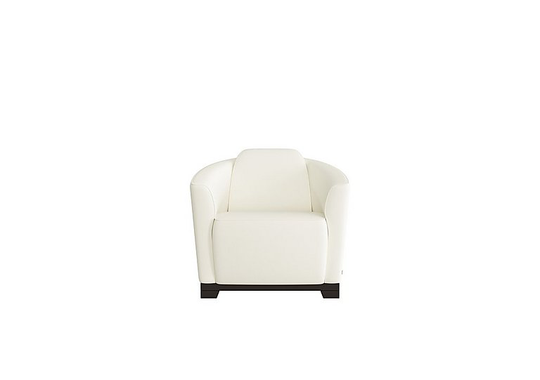 Nicoletti - Ketty Leather Accent Chair - White