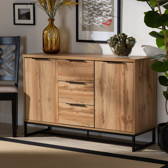 Fessler 120Cm Wide 3 Drawer Sideboard