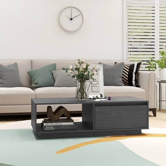 Ebern Designs Coffee Table 110X50x33.5 Cm Solid Pinewood