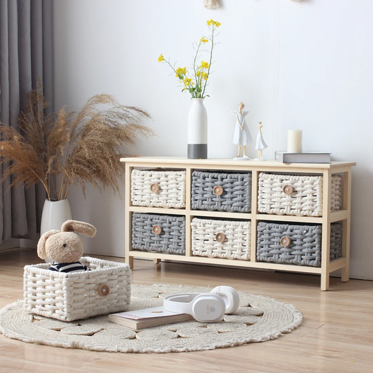 Rebecca Mobili Wood Storage Bench