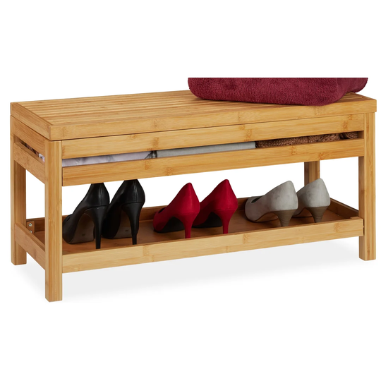 Kayla Wooden Storage Bench