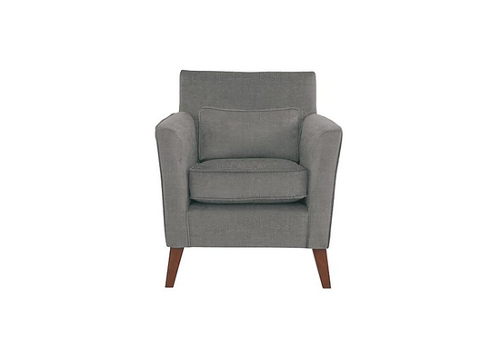 Emilia Fabric Accent Chair - Grey