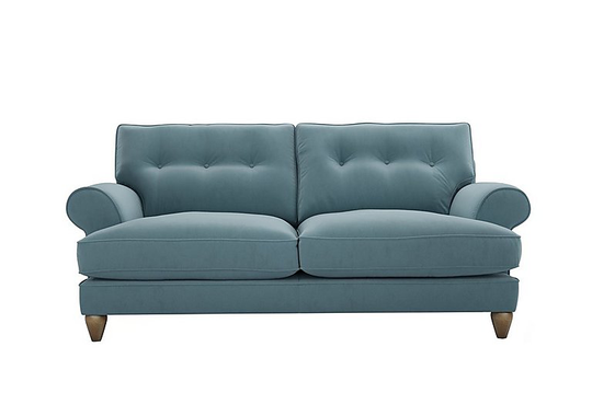 The Lounge Co. - Bronwyn 3 Seater Fabric Classic Back Sofa