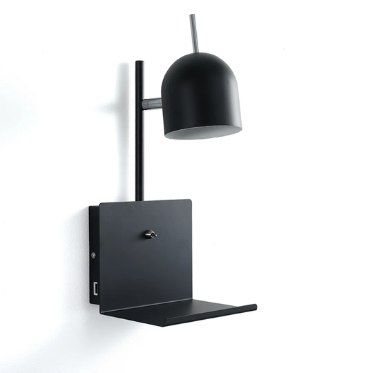 Hartlieb 1 - Light Black Armed Sconce
