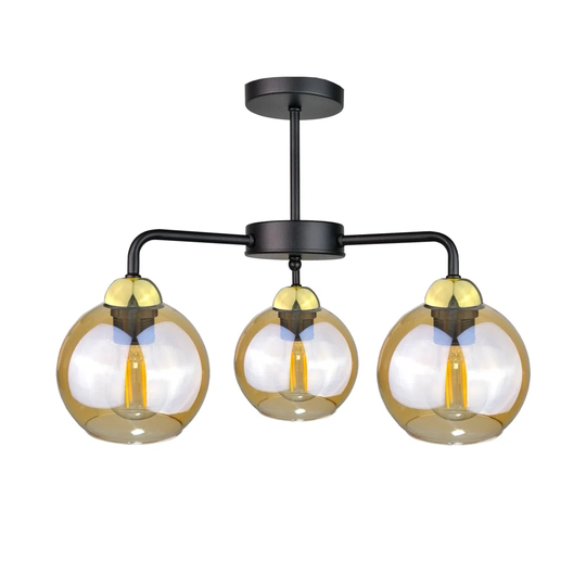 3-Light 44cm Semi Flush Mount