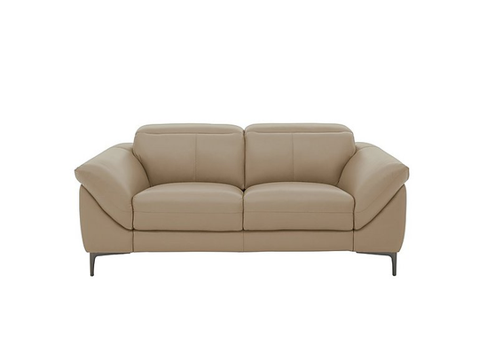 Galaxy 2 Seater Power Sofa with Power Headrests - Grey- World of Leather