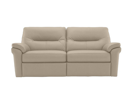 G Plan - Seattle 3 Seater Leather Sofa - Natural