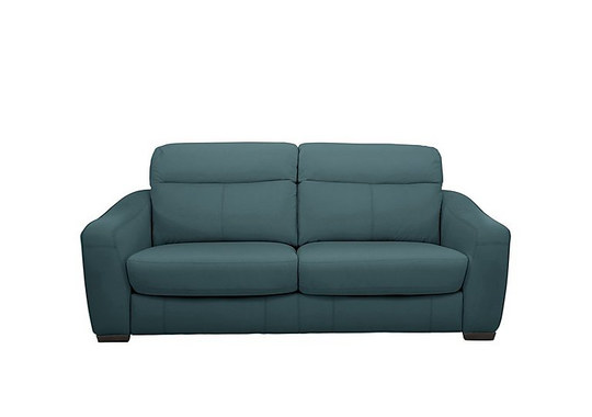 Cressida 3 Seater Leather Sofa Bed - Green- World of Leather