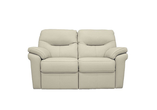 G Plan - Seattle 2 Seater Leather Power Recliner Sofa - Grey