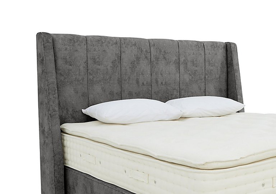 Hypnos - Longwick Floor Standing Headboard - Double - Grey
