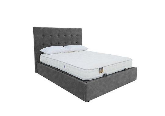 Lopez Ottoman Bed Frame - Double - Grey