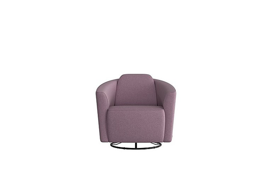 Nicoletti - Ketty Fabric Swivel Chair - Purple