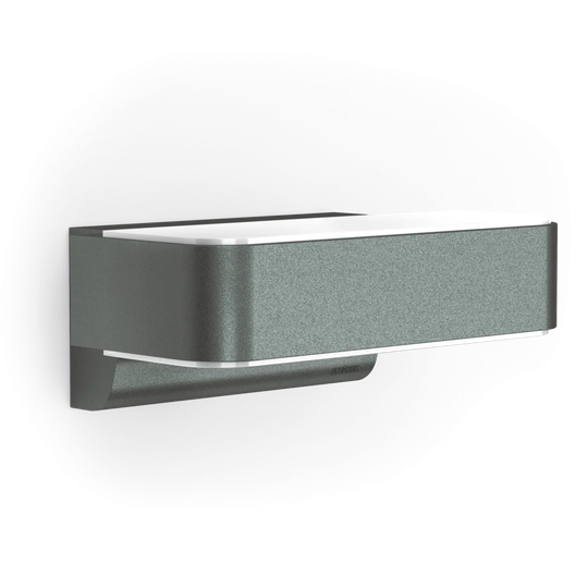 LED Outdoor Wall Light Anthracite Motion Sensor Up-/Downlight Softlight Manual Override