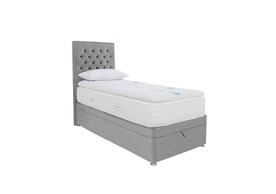 Sleepeezee - Geltouch Advanced 10000 End-Lift Ottoman Divan Set - Single - Grey