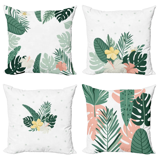 Muscotah Indoor/Outdoor Floral Square Scatter Cushion Cover