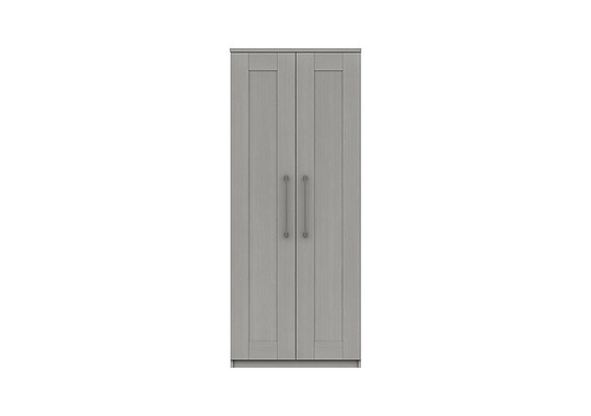 London Bedrooms - Fenchurch 2 Door Wardrobe - Grey