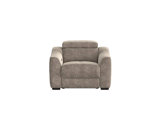 Elixir Fabric Power Recliner Armchair - Mink