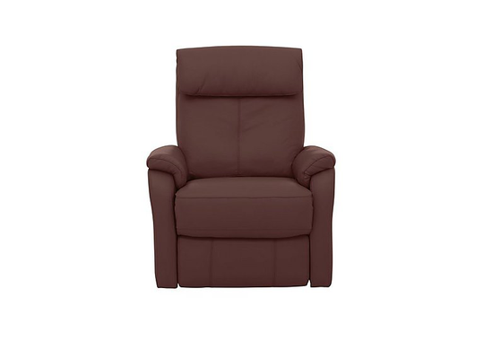 Rowan Leather Swivel Rocker Recliner Armchair - Red- World of Leather