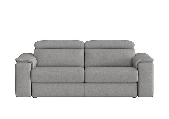 Nicoletti - Davide 3 Seater Fabric Sofa - Grey