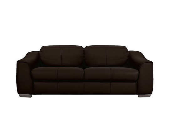 Xavier 3 Seater Leather Power Recliner Sofa with Power Headrests - Brown- World of Leather
