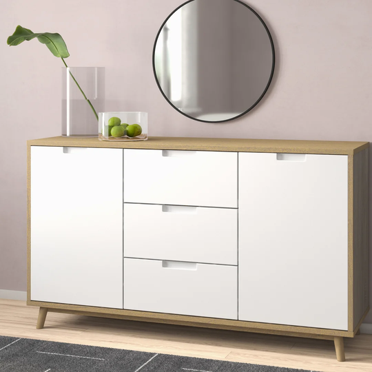 Ascencio 150 Cm Wide 3 Drawer Sideboard