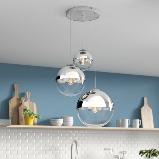 Saundra 3 - Light Cluster Globe Pendant
